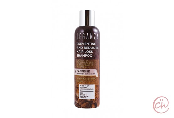 Шампоан за коса против косопад с кофеин и витамини Leganza – Rosa Impex